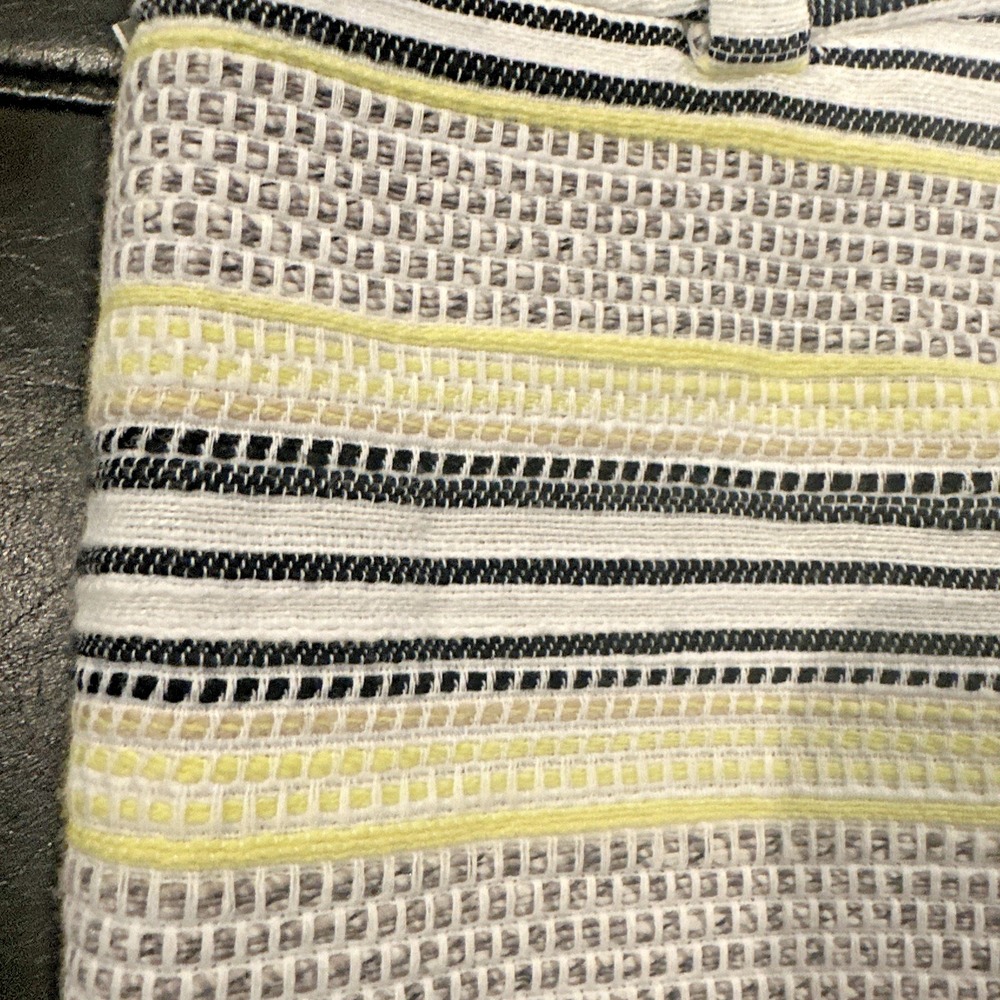 Ann Taylor Loft Size 12 The Riviera Short Textured Multi Stripe 4" LInen Blend‎ - Picture 3 of 11